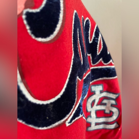 St. Louis Cardinals MLB Genuine Merchandise Women’s V-Neck Red T-shirt Small - Picture 10 of 13